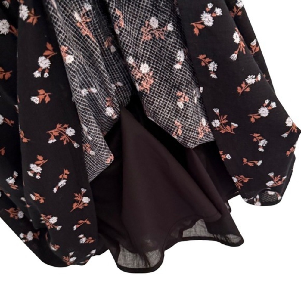 NWT Madewell Woodland Floral Puff Sleeve Midi Dress Size XS - Picture 7 of 9